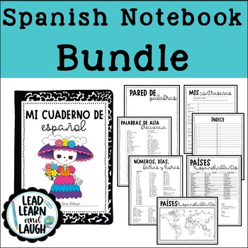 Preview of Spanish Interactive Notebook Bundle