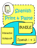 Spanish Interactive Notebook Bundle The Print and Paste Co