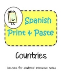 Spanish Interactive Notebook Spanish Speaking Countries