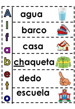 Spanish Interactive Notebook El Alfabeto 2nd grade by Senora Platero