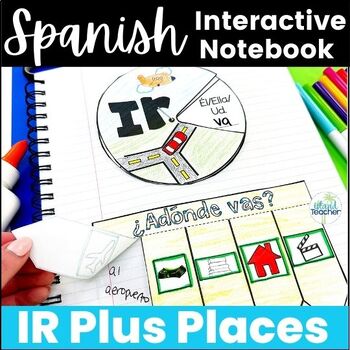 Preview of Spanish Verb Ir and Places in the Town Interactive Notebook