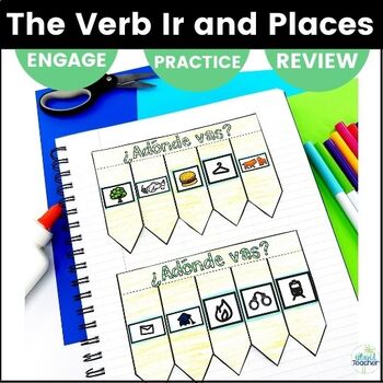 Spanish Verb Ir and Places in the Town Interactive Notebook by