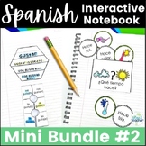 Spanish Interactive Notebook Lesson Mini Bundle 2