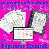 Spanish | Interactive Notebook & Slides BUNDLE | Beginner 