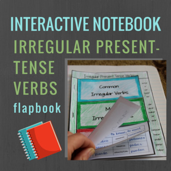 spanish interactive notebook verbs flapbook stem changing boot verbs
