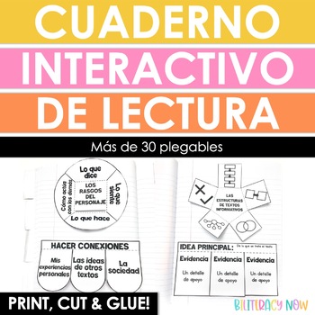 Preview of Spanish Interactive Reading Journal - Cuaderno Interactivo de Lectura