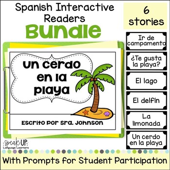 Preview of Spanish Interactive Stories for Beginners Bundle Print & Boom Cards