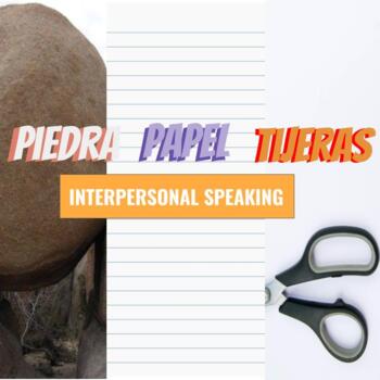 Preview of Spanish Interpersonal Speaking Food Unit-rock, paper, scissors