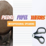 Spanish Interpersonal Speaking Food Unit-rock, paper, scissors