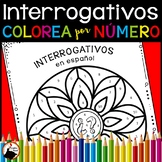 Spanish Interrogatives - Spanish Color by Number Worksheet