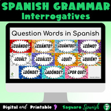 Spanish Interrogatives Question Words Intro With Stories a