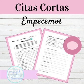 Preview of Spanish Introduction Citas Cortas