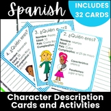 Spanish Introductions Description Cards and Activities Rea