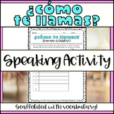 Spanish Introductions Speaking Activity ¿Cómo te llamas? Me llamo