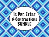 Spanish Ir, Dar, Estar, & Contractions BUNDLE- Slideshows,