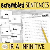 Ir a Infinitive Scrambled Sentences Activity
