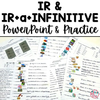 Preview of Spanish Ir and Ir + a + Infinitive PowerPoint and Practice Worksheets Activities