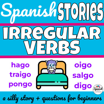 Preview of Spanish Irregular Present Tense Verbs or Irregular Yo verbs reading activity