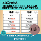Spanish PRETÉRITE Regular, Irregular Verb Conjugation Char