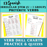 Spanish PRETÉRITE ‘U’ & ‘I’ Group Verb Drill Conjugation C