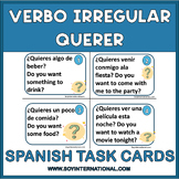 Spanish Irregular Verbs: 32 Task Cards Verbo Querer