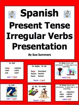 Preview of Spanish Irregular Verbs PowerPoint Present Tense