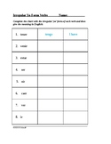 Spanish Irregular Yo Form Verbs Quiz (-go/oy/zco) 16 Verbs