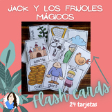 Spanish "Jack y los frijoles mágicos" Tarjetas de vocabula