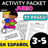 Spanish June Morning Work No Prep Independent Activity Pac