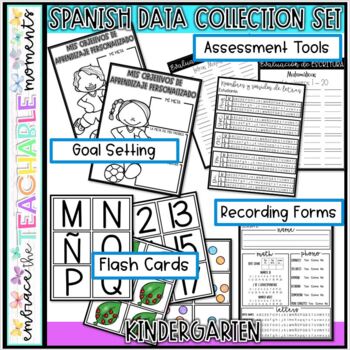 Preview of Spanish Kindergarten Data Collection Set