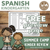 Spanish Kindergarten Summer Review: Campamento Widjiwagan 