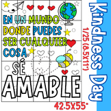 Spanish Kindness Bulletin Board • Collaborative Coloring P