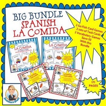 Preview of Spanish La Comida Food Bundle