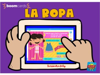 Preview of Spanish La Ropa /Distance Learning * BoomCards
