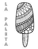 Spanish-Labeled Coloring Sheets