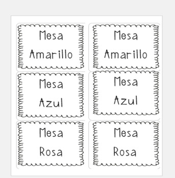 Preview of Spanish Labels ( 3 1/3" x 4")
