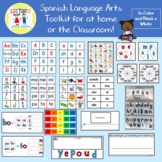 Spanish A-Z Letters, sight words, syllables, sound cards Toolkit
