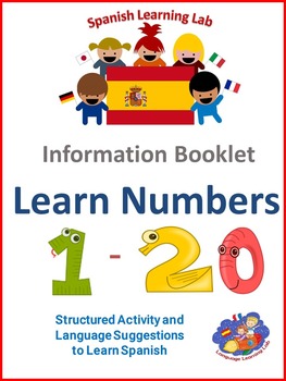 Preview of Spanish Information Resource booklet - Learn Numbers 1 - 20 in Spanish