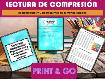 Preview of FREEBIE - Spanish - Lectura de Comprensión - Reading Comprehension in Spanish