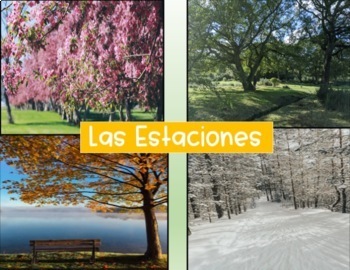 Preview of Spanish Lesson: Las Estaciones y la Ropa Google Slides