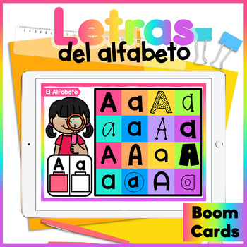 Preview of Spanish Letter Sort - Boom Cards