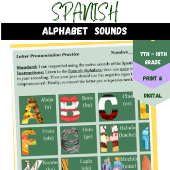 Spanish Letter Sounds & Pronunciation Practice by AfroIndiEquity