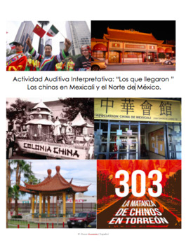 Preview of Spanish Listening Activity: Los chinos en México Identidades personales públicas