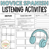 Spanish Listening and Dictation Practice Activities BUNDLE