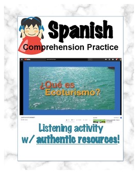 Preview of Spanish Listening Practice: Qué es el ecoturismo