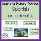 Spanish Los Animales Animals Vocabulary Mystery Picture Re