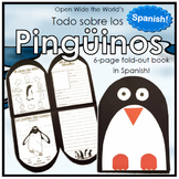 Spanish Los Pingüinos Penguins Craftivity Booklet