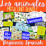 Spanish | Los animales BUNDLE | Story, games, worksheets, 