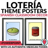 Spanish Culture Loteria Posters, PowerPoint, Mexican Food 