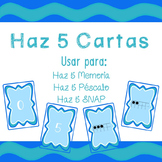 5 Frame Cards (Spanish) - Instructions for 3 Games